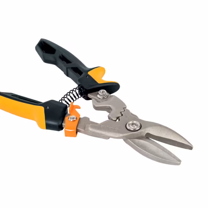 قیچی برش فلز Fiskars PowerGear | قیچی ورق‌بر مستقیم | تیغه فولادی سخت‌کاری شده | Fiskars (فیسکارس)