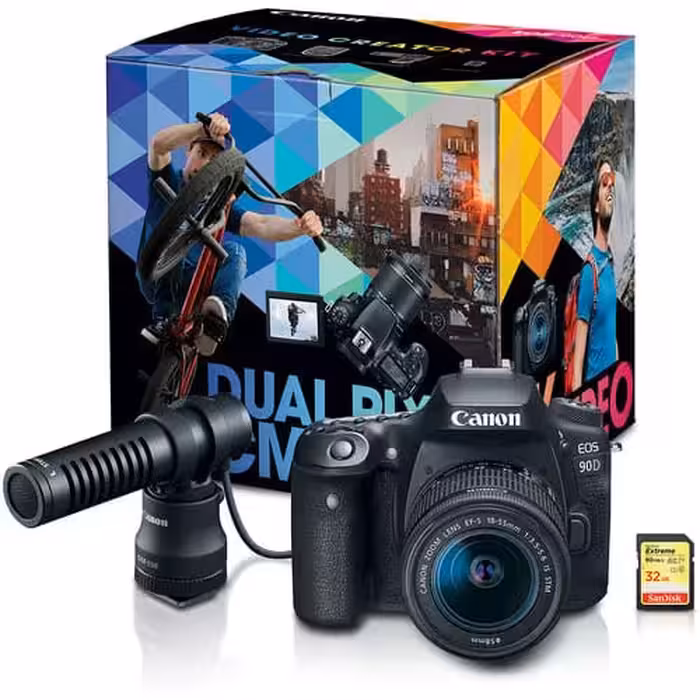 دوربین کانن Canon EOS 90D DSLR Camera Video Creator Kit