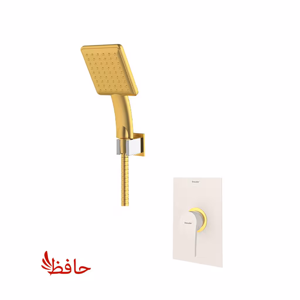 شیر حمام توکار شودر مدل رومر پلاس شیری طلایی تیپ 2