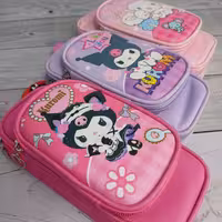 جامدادی کرومی دو زیپ آویز دار