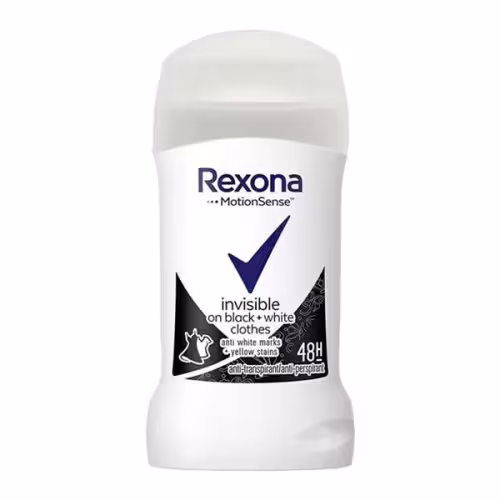 مام استیک ضد تعریق زنانه اینویزیبل  رکسونا REXONA  INVISIBLE BLACK & WHITE