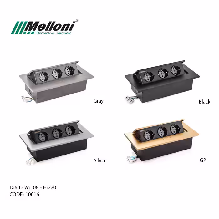 پریز توکار ملونی مدل 10016