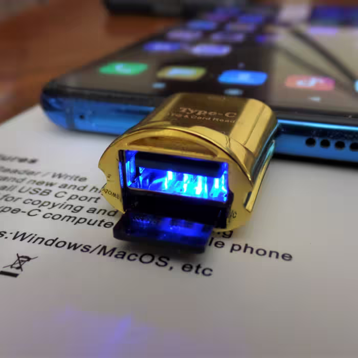 مبدل USB-C به microSD / USB کد OTG-SDC