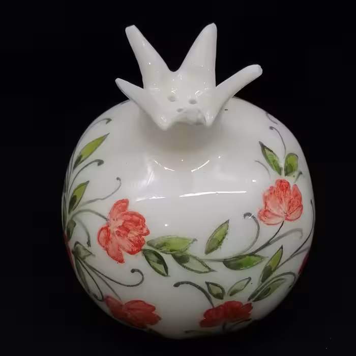  نمکدان سرامیکی هیوا مدل انار طرح پیچک کد 10910443