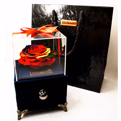 جعبه موزیکال کشودار رز جاودان دکوفیوره مدل کوک لاو