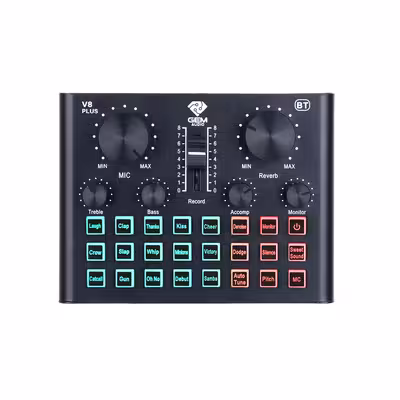 میکروفون استودیویی جِم آدیو مدل GA-800 به همراه کارت صدا V8Plus