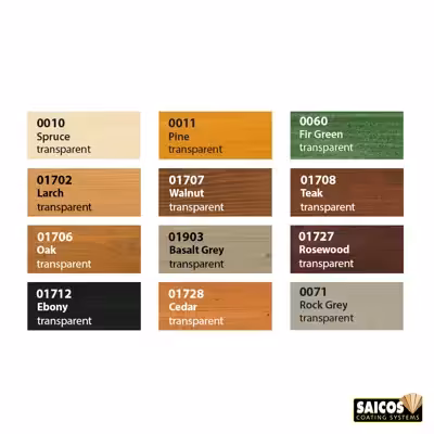  رنگ چوب فضای خارج سایکوز مدل 01903 Basalt حجم 2.5 لیتر