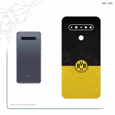 برچسب پوششی ماهوت مدل Borussia Dortmund FC مناسب برای گوشی موبایل ال جی K61