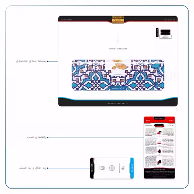 برچسب پوششی ماهوت مدل Homa Tile مناسب برای تبلت لنوو Miix 510 2016