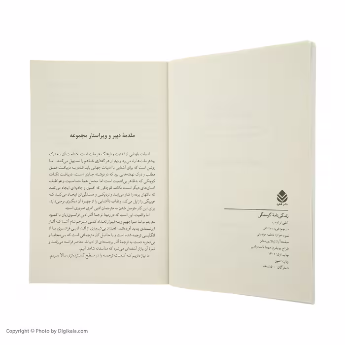 کتاب زندگی نامه گرسنگی اثر آملی نوتومب نشر قطره