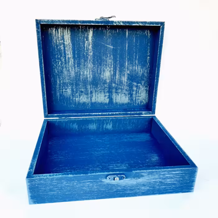 جعبه هدیه چوبی مدل هنری طرح نقشه کد WB221