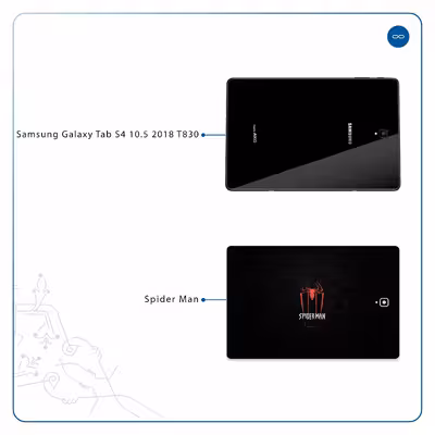 برچسب پوششی ماهوت مدل Spider-Man مناسب برای تبلت سامسونگ Galaxy Tab S4 10.5 2018 T830
