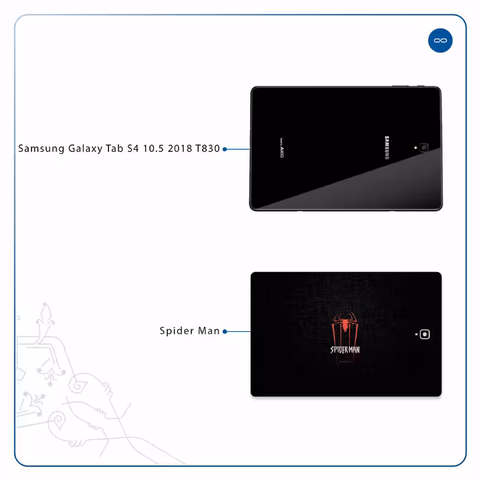 برچسب پوششی ماهوت مدل Spider-Man مناسب برای تبلت سامسونگ Galaxy Tab S4 10.5 2018 T830