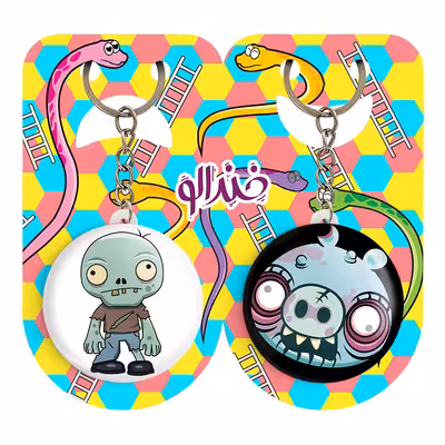 جاکلیدی خندالو مدل خوک زامبی کد 15341537 مجموعه 2 عددی