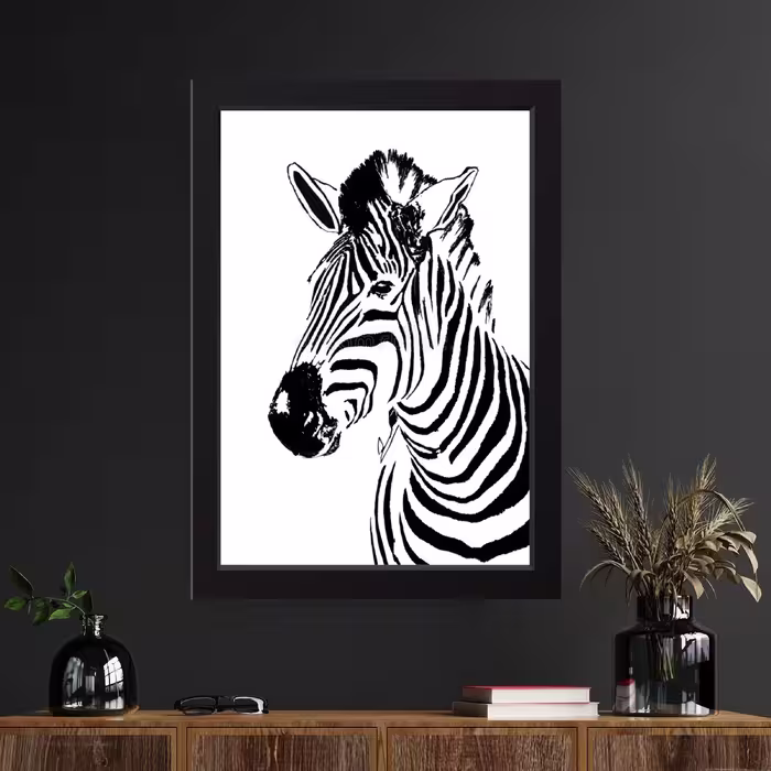 تابلو مدل مینیمال ZEBRA کد S2508-b