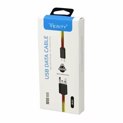 کابل تبدیل USB به microUSB وریتی مدل CB 3112 طول 1 متر