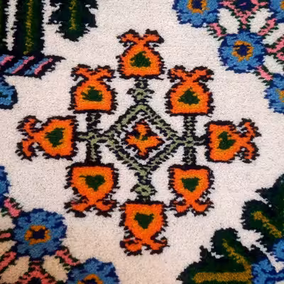 فرش دستباف 6 متری طرح جوشقانی مدل جنگلی کد 110