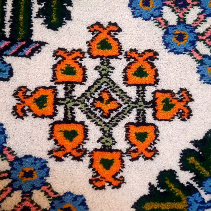 فرش دستباف 6 متری طرح جوشقانی مدل جنگلی کد 110