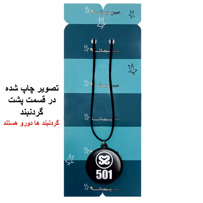 گردنبند پرمانه طرح ss501 کد pmb.19234 مدل دو طرفه
