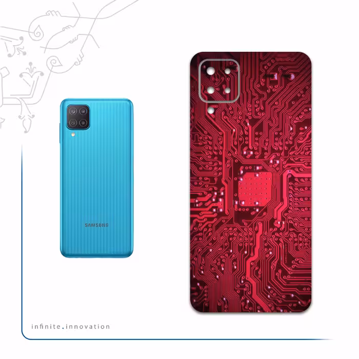برچسب پوششی ماهوت مدل Red-Printed-Circuit-Board مناسب برای گوشی موبایل سامسونگ Galaxy M12