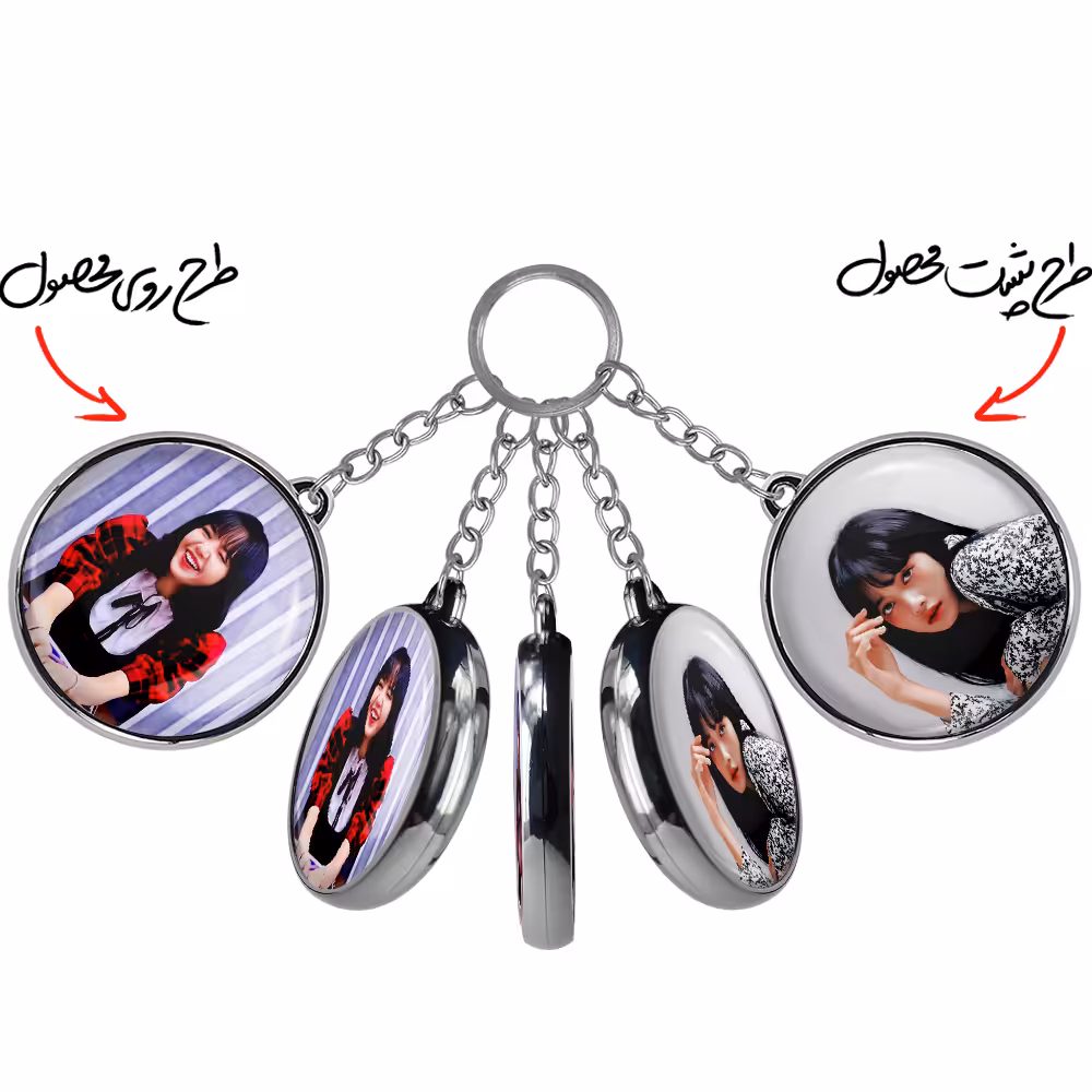 جاکلیدی خندالو طرح لیسا گروه بلک پینک مدل دوطرفه کد 36503651