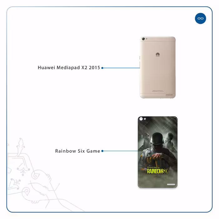 برچسب پوششی ماهوت مدل Rainbow-Six-Game مناسب برای تبلت هوآوی Mediapad X2 2015