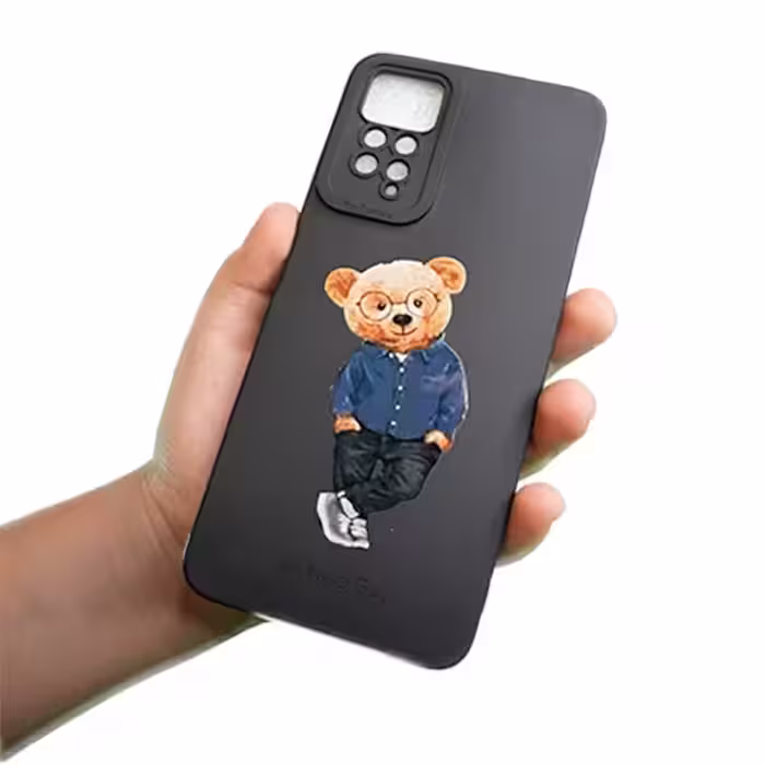کاور مدل سیلیکونی طرح خرسی مناسب برای گوشی موبایل شیائومی Redmi note 11 pro