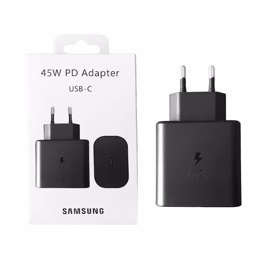 شارژر EP-T4510 سامسونگ 2 پین 45 وات سوپر فست شارژ 2.0 ساخت ویتنام