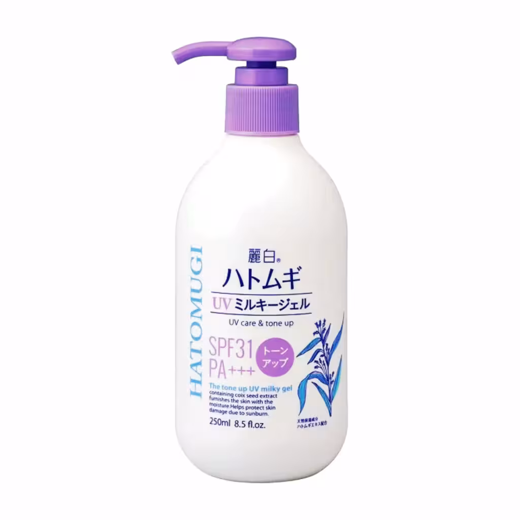 ژل ضدآفتاب مرطوب کننده صورت و بدن هاتوموگی ( HATOMUGI – Tone Up UV Milky Gel SPF31 )