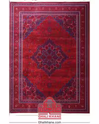 فرش تهران کلکسیون آوانگارد 1200 شانه طرح هریس درباری لاکی سرمه‌ای کاربنی