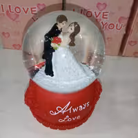 گوی موزیکال کوکی عاشقانه سایز بزرگ 