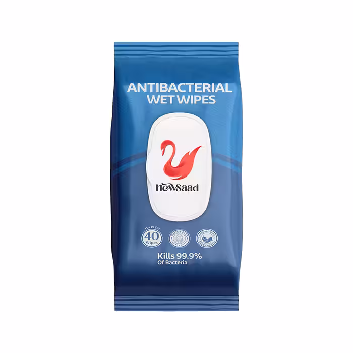 دستمال مرطوب آنتی باکتریال 40 برگی نیوساد