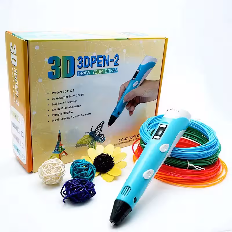 قلم جادویی طراحی سه بعدی به همراه 9 متر فیلامنت رنگی کد660