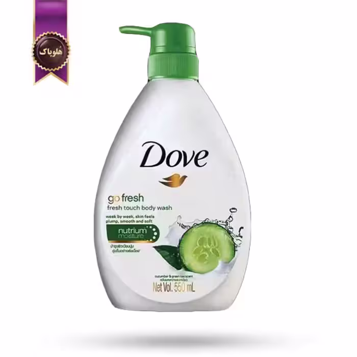 شامپو بدن داو Dove مدل رایحه خیار و چای سبز Go Fresh حجم 550 میلی لیتر (اورجینال)