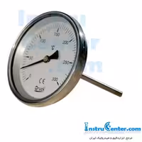 گیج دمای آنالوگ صفحه 100میلی متر دنباله 30سانتی متر ساختDRUCK