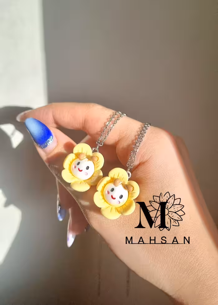 ست دوستی دخترانه گل عروسکی 2تایی