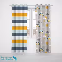 پرده پانچی اتاق کودک طرح rain Bow کد A2787