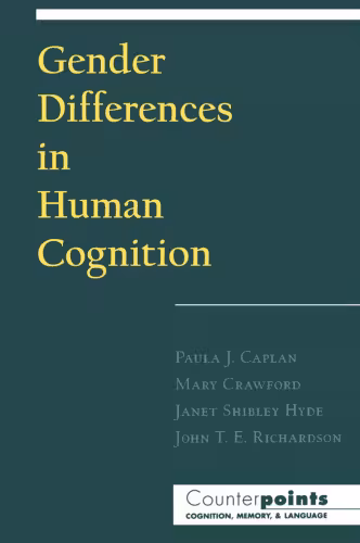 خرید و دانلود نسخه کامل کتاب Gender Differences in Human Cognition (Counterpoints - Cognition, Memory and Language)