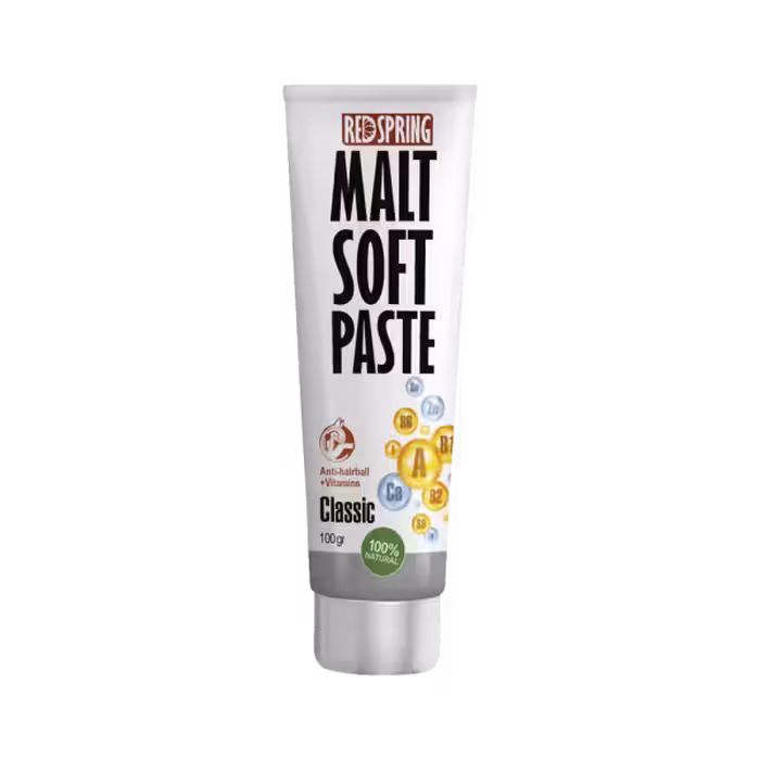 خمیر مالت گربه ضد گلوله مویی کلاسیک Red Spring بدون طعم وزن 100gr