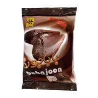 کیک روغنی کاکائویی با کرم شیری باباجون بابانا 80 گرمی