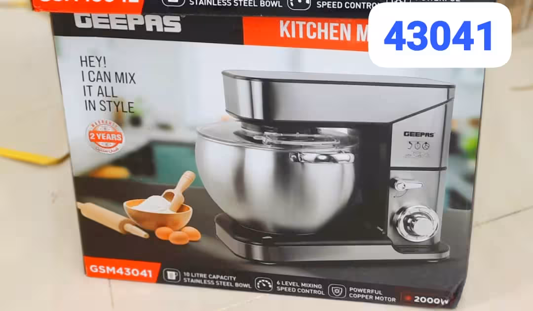 همزن کاسه دار جیپاس مدل 43041 محصول چین ا GEEPAS GSM43041 STAND MIXER