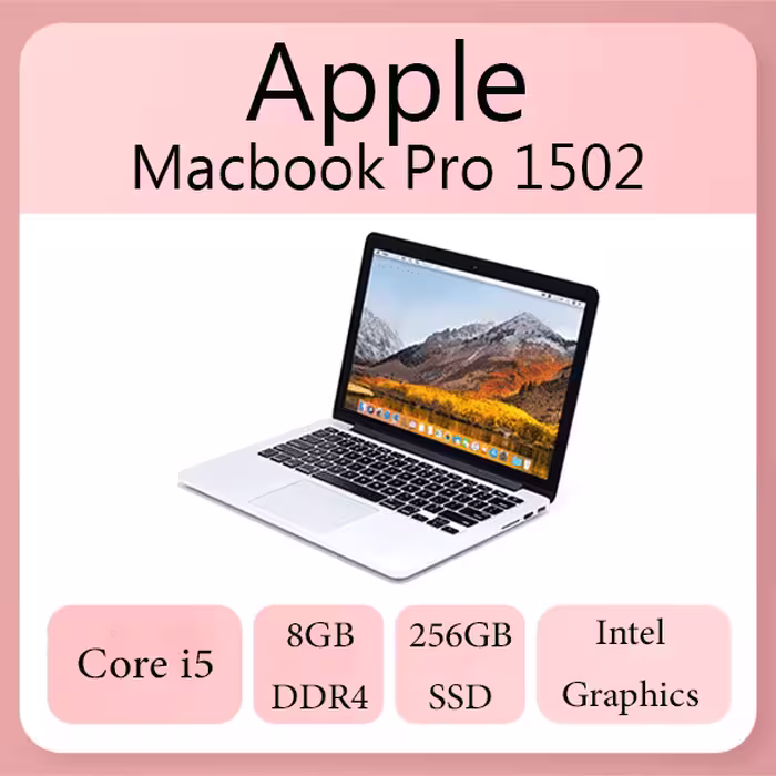 لپ تاپ اپل مک‌بوک پرو مدل 1502 با پردازنده Core i5 و رم 8 گیگابایت