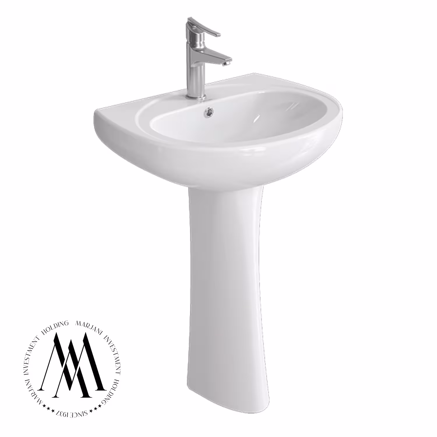 روشویی پایه دار کرد مدل کاملیا بزرگ (درجه یک)