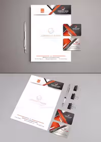 سربرگ و کارت ویزیت صنعتی | گرافیک با طعم تربچه