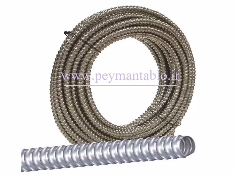 لوله خرطومی گالوانیزه بدون روکش (فلکسی بل) سایز 11