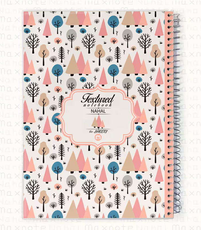 دفتر 60 برگ سیمی طلقی کد 3612.طرح 2