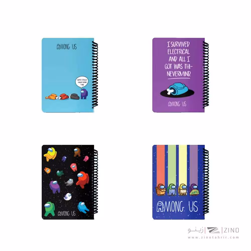 دفتر100برگ وزیری سیمی جلد سخت لانگو سری امانگ آس کدCH-750