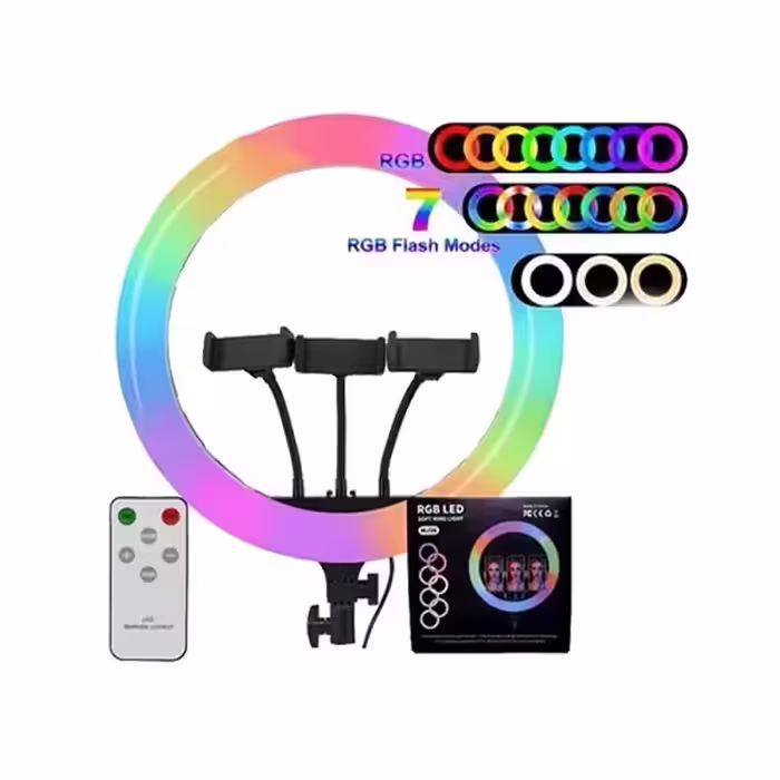 رینگ لایت بدون پایه مدل RGB-MJ36