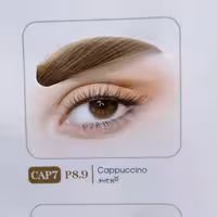 رنگ ابرو پالمور کیت کامل رنگ اکسیدان کاسه و فرچه شماره رنگ CAP7 یا P8. 9 کاپوچینو