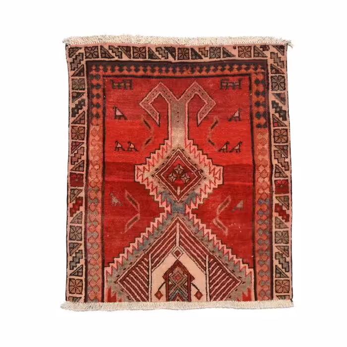 فرش قدیمی دستباف یک متری کد 4020506